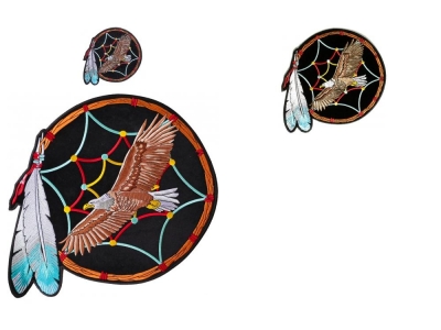 Eagle In Dreamcatcher 3 Size Patch Set