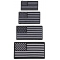 American Flag Patches Black White Small 4 Sizes