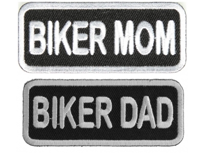 BIKER MOM And BIKER DAD Patches