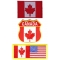 Canadian Flag Patches Embroidered 3 Flags