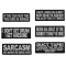 Funny Saying Patches Set Of 6