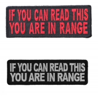 If You Can Read This You Are In Range FUN BIKER Patches