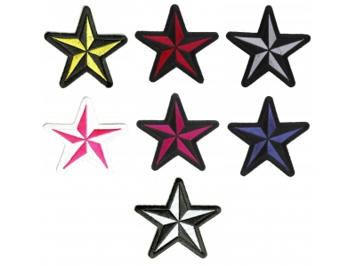 Nautical Star Patches Set Of 7 Stars