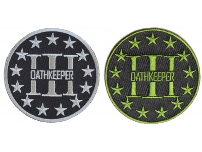 OathKeeper 3 Percenter Patch Set Of 2