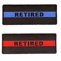 RETIRED Police Officer And Fire Fighter Patch