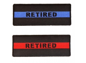 RETIRED Police Officer And Fire Fighter Patch