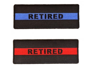 RETIRED Police Officer And Fire Fighter Patch