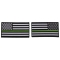 Thin Green Line Left and Right American Flag Patch For Vets