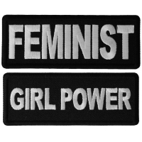 Feminist Girl Power Iron on Patch Set