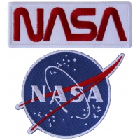 Iron on NASA Patches -Set of 2
