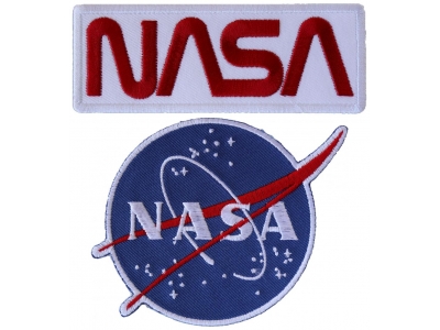 Iron on NASA Patches -Set of 2