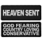 Heaven God Religious Patches Iron on or Sew on Set of 2
