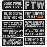 Top 10 Saying Patches for Bikers