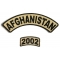 Afghanistan 2002 Rocker Patch 2 Pieces