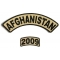 Afghanistan 2009 Rocker Patch 2 Pieces