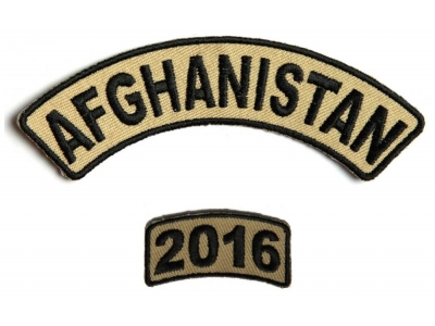Afghanistan 2016 Service Year Patch Set