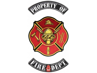 Fire Fighters 3 Piece Back Patch Set