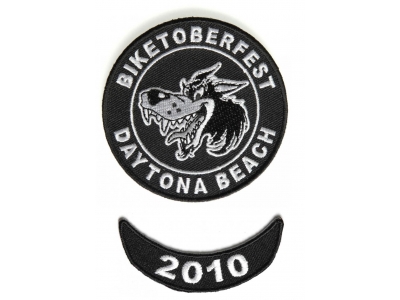 Biketoberfest 2010 Daytona 2 Piece Patch Set