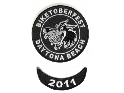 Biketoberfest 2011 Daytona 2 Piece Patch Set