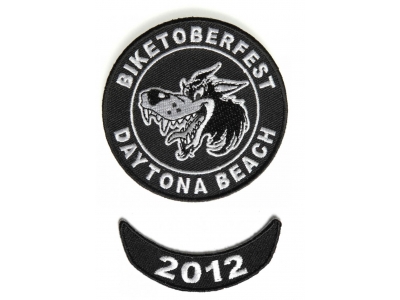 Biketoberfest 2012 Daytona 2 Piece Patch Set