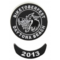 Biketoberfest 2013 Daytona 2 Piece Patch Set