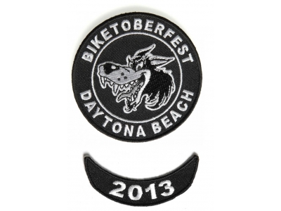 Biketoberfest 2013 Daytona 2 Piece Patch Set