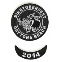 Biketoberfest 2014 Daytona 2 Piece Patch Set