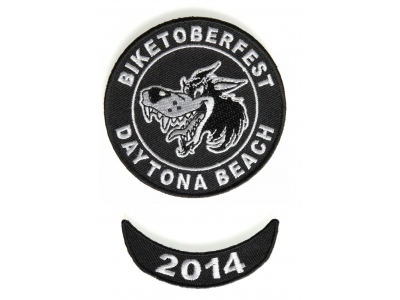 Biketoberfest 2014 Daytona 2 Piece Patch Set