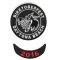 Biketoberfest Crazy Wolf Patch and Red 2016 Year Patch Combo