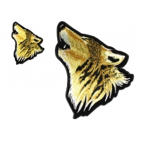 Howling Wolf Small And Large 2 Piece Patch Set