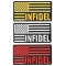 INFIDEL Patches With US FLAG Embroidered Set Of 3 Iron On Patches