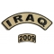 Iraq 2009 Rocker Patch Set 2 Pieces