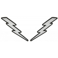 Lightning Bolt Patches 2 Piece Reflective