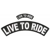 Live To Ride Patches Large And Small Biker Rocker Patch