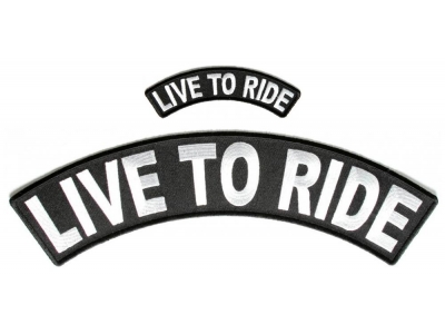 Live To Ride Patches Large And Small Biker Rocker Patch