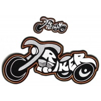 Triker Patches 2 Piece Small And Large Biker Patch Set