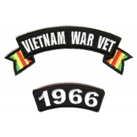Vietnam War Vet 1966 Patch Set