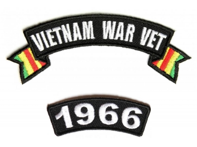 Vietnam War Vet 1966 Patch Set