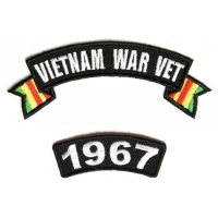 Vietnam War Vet 1967 Patch Set