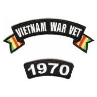 Vietnam War Vet 1970 Patch Set