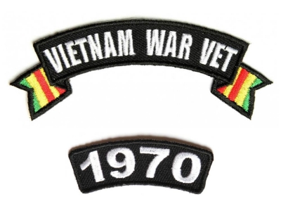 Vietnam War Vet 1970 Patch Set