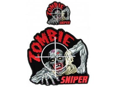 Zombie Patches Small Large Sniper Patch Set