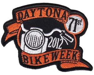 Daytona Bike Week 2012 Patch Orange
