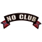 No Club Rebel Flag Rocker Patch