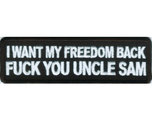 Fuck You Uncle Sam Freedom Patch