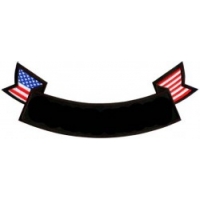 Blank Bottom Rocker Patch With US Flags