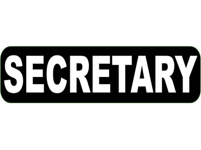 Secretary Sticker