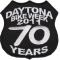 Daytona 2011 Shield Patch Black White