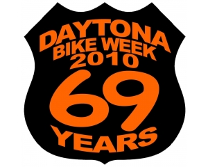 Daytona 2010 Shield Patch Black Orange