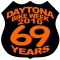 Daytona 2010 Shield Patch Black Orange